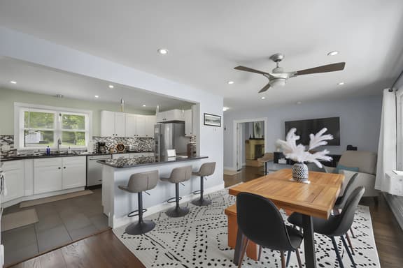 The Reel Retreat | Theatre & Firepit • Game Room