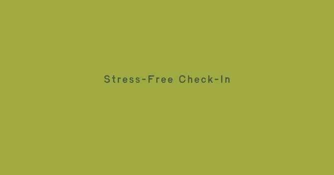 Simple and Straight Forward Guest Check in Procedure
